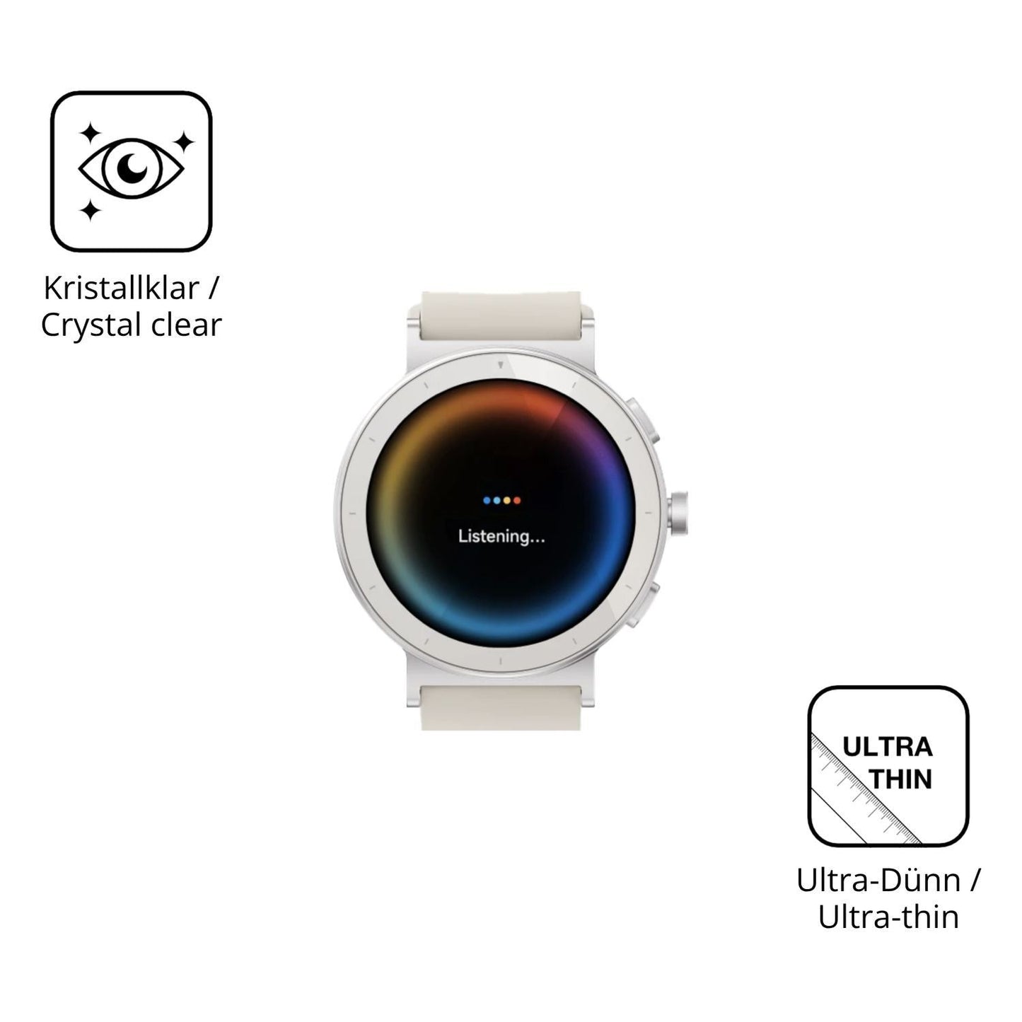 6x Schutzfolie klar für Realme Watch S5 Display-Sc (5)