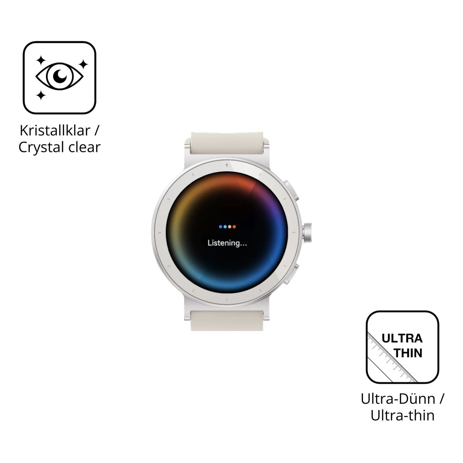 6x Schutzfolie klar für Realme Watch S5 Display-Sc (5)