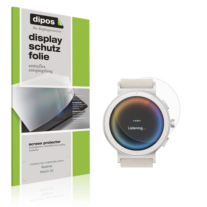 6x Schutzfolie matt für Realme Watch S5 Display-Sc (1)