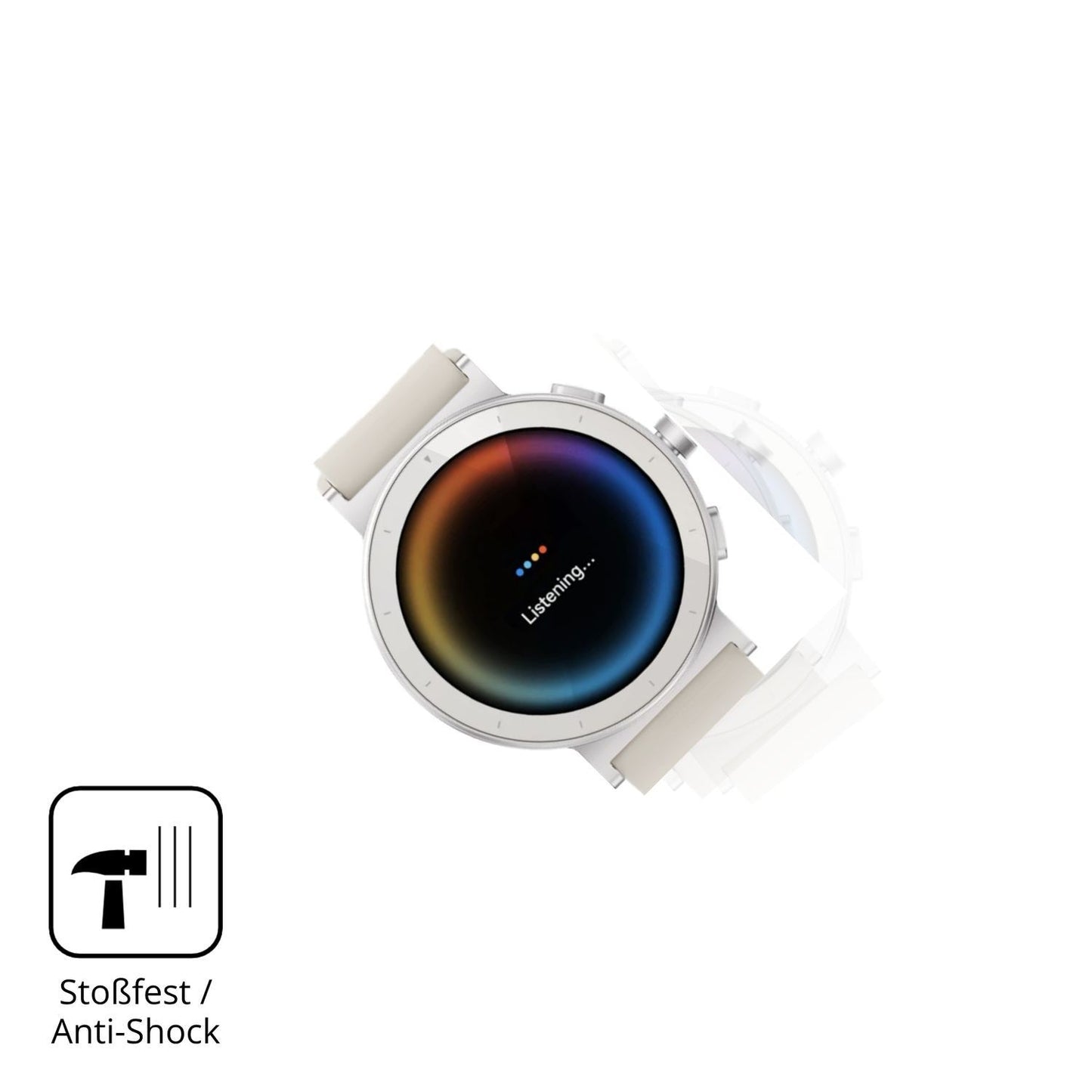 2x 9H Schutzfolie für Realme Watch S5 Panzerfolie (4)