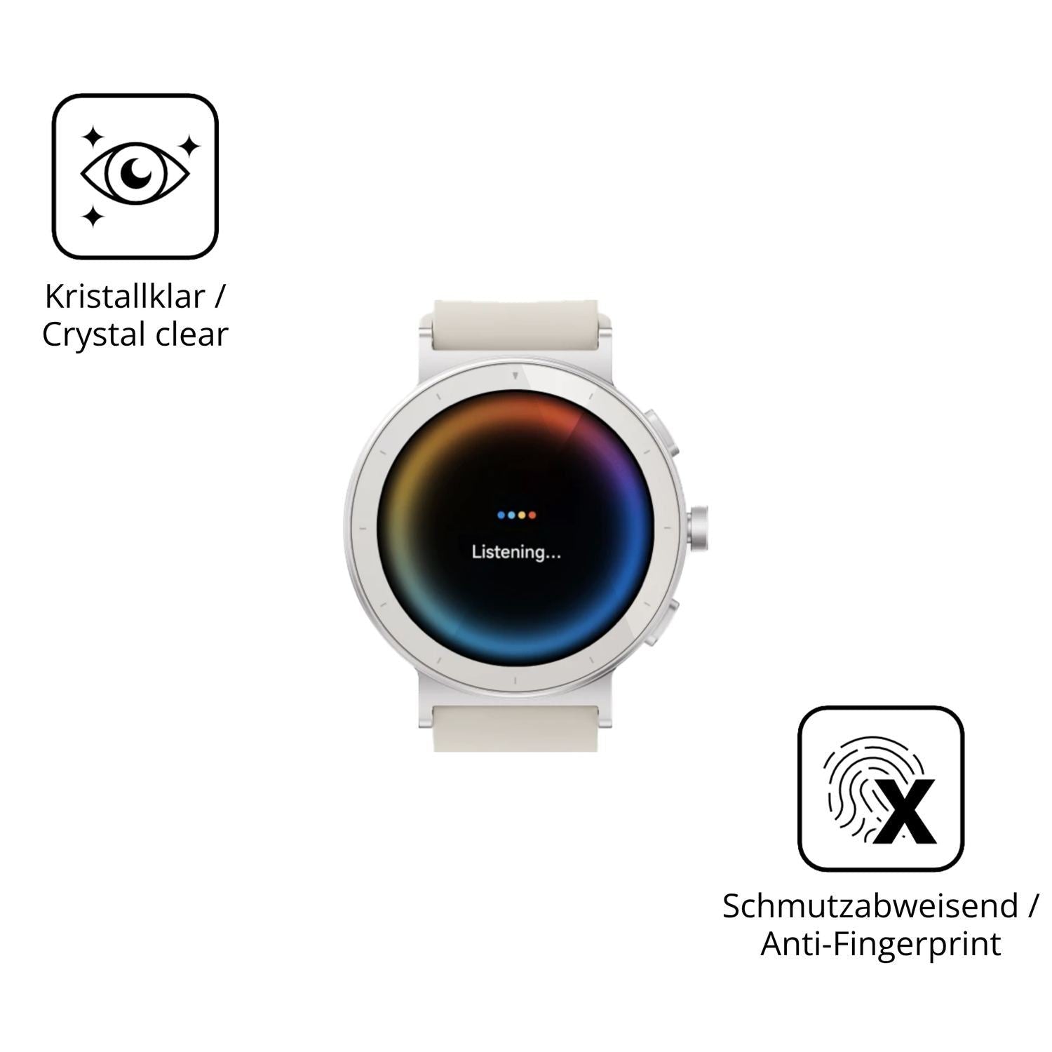 2x 9H Schutzfolie für Realme Watch S5 Panzerfolie (5)