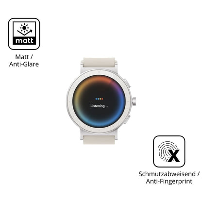 2x 9H Schutzfolie matt für Realme Watch S5 Panzerf (5)