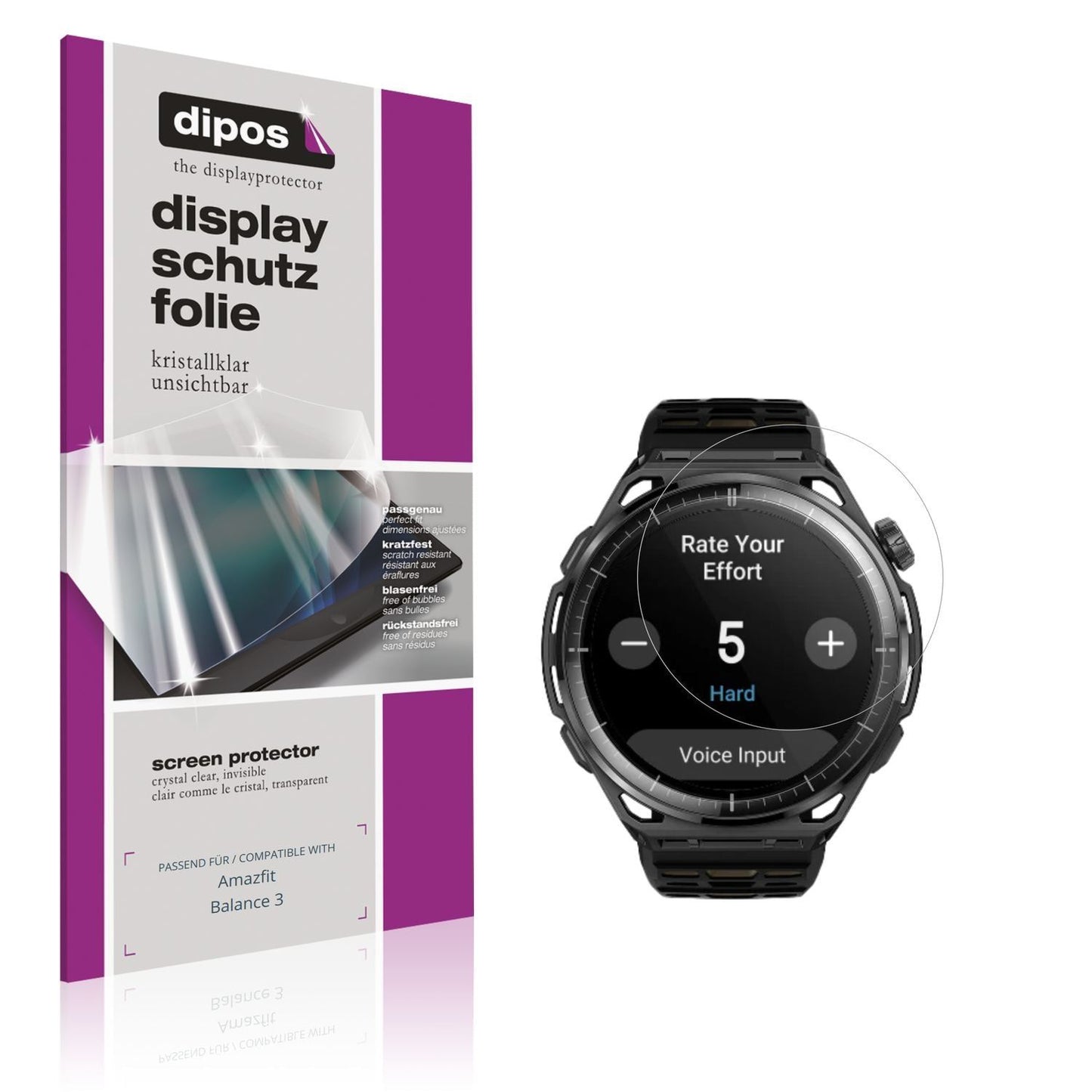 6x Schutzfolie klar für Amazfit Balance 3 Display- (1)
