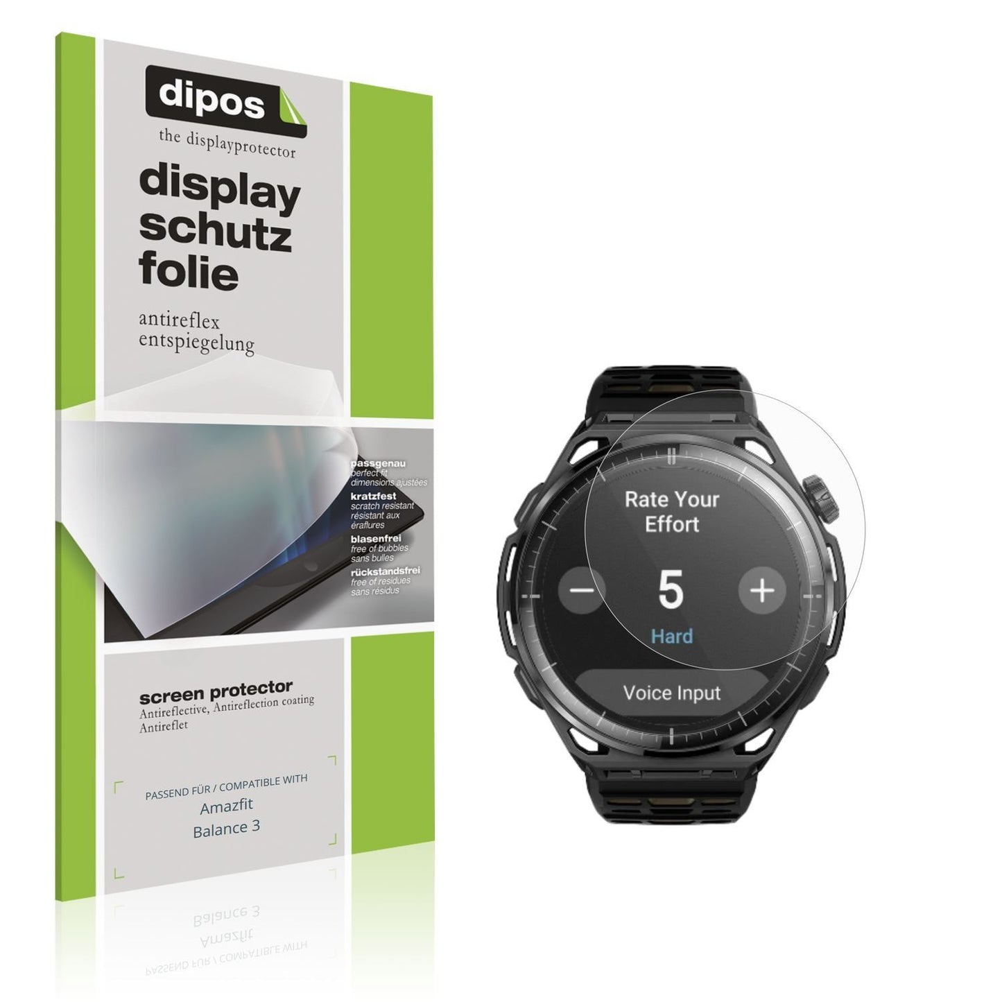 6x Schutzfolie matt für Amazfit Balance 3 Display- (1)