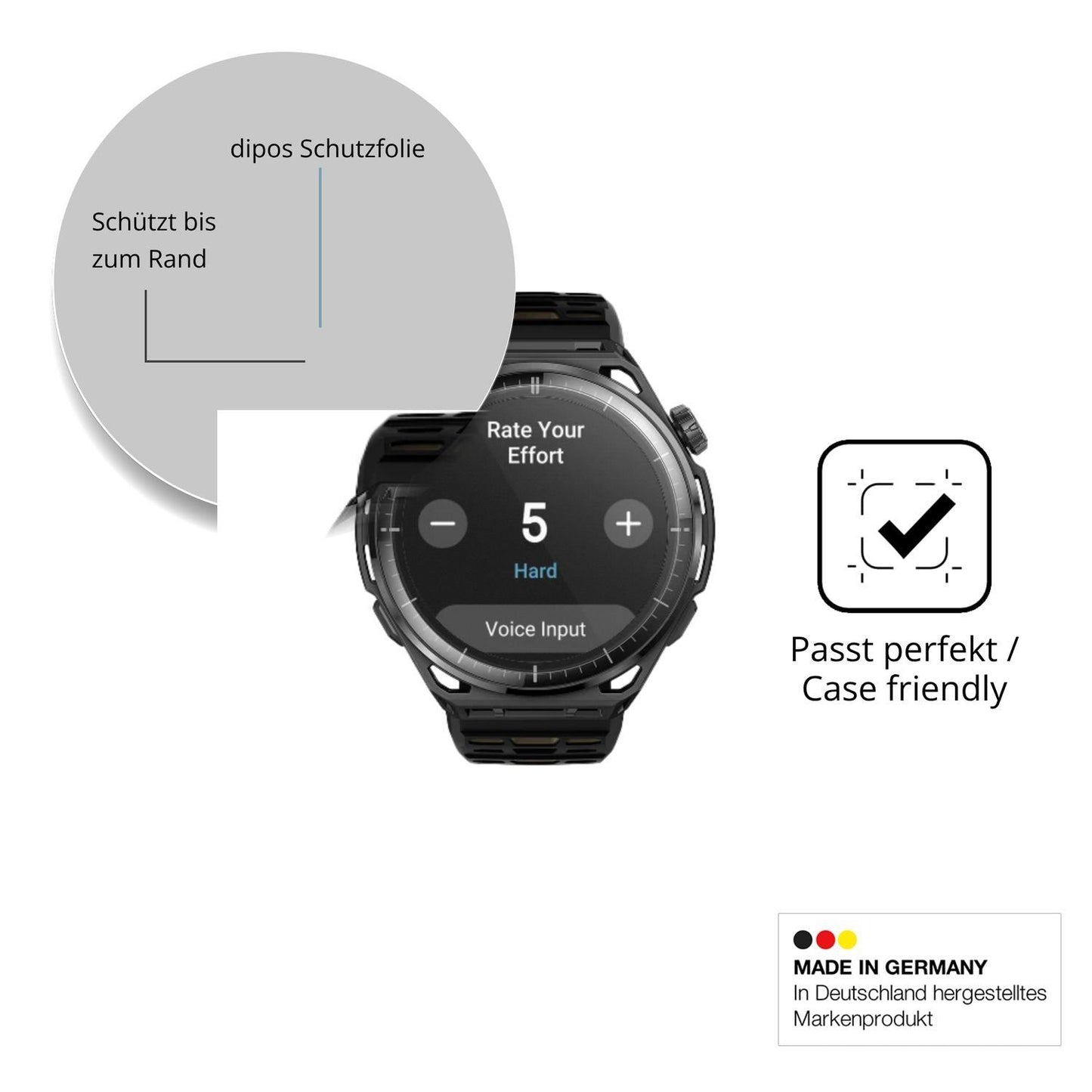 2x 9H Schutzfolie matt für Amazfit Balance 3 Panze (6)