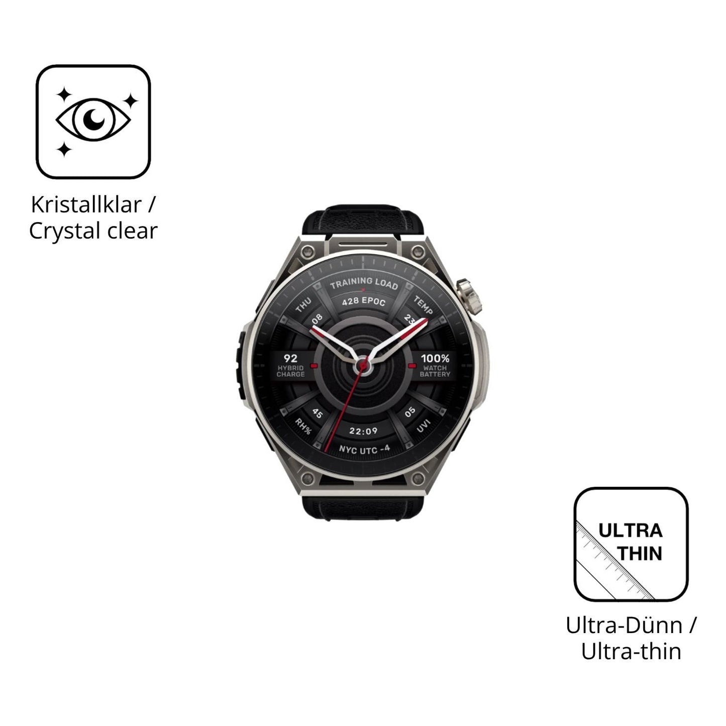 6x Schutzfolie klar für Amazfit Balance Ultra Disp (5)