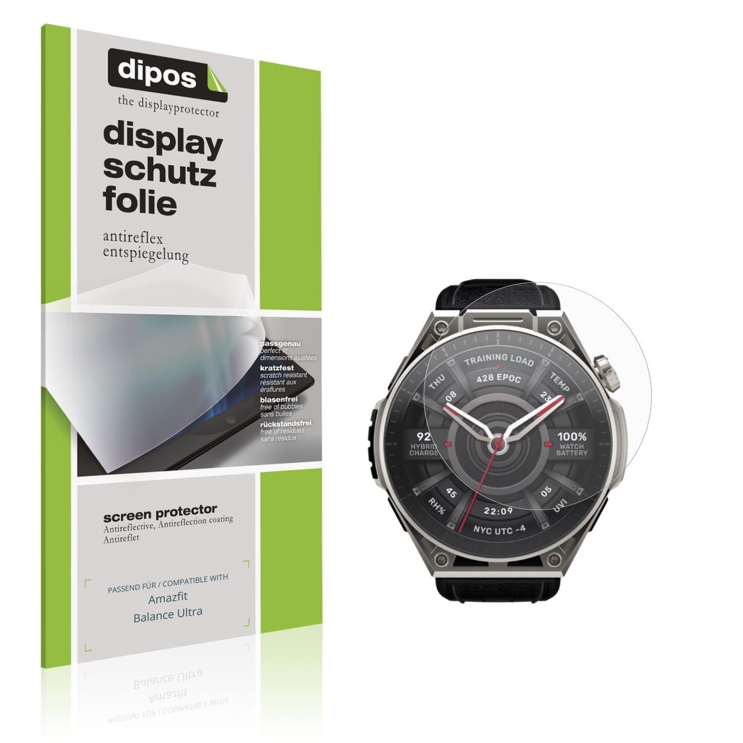 6x Schutzfolie matt für Amazfit Balance Ultra Disp (1)