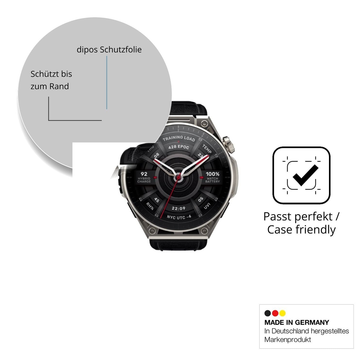 2x 9H Schutzfolie für Amazfit Balance Ultra Panzer (6)