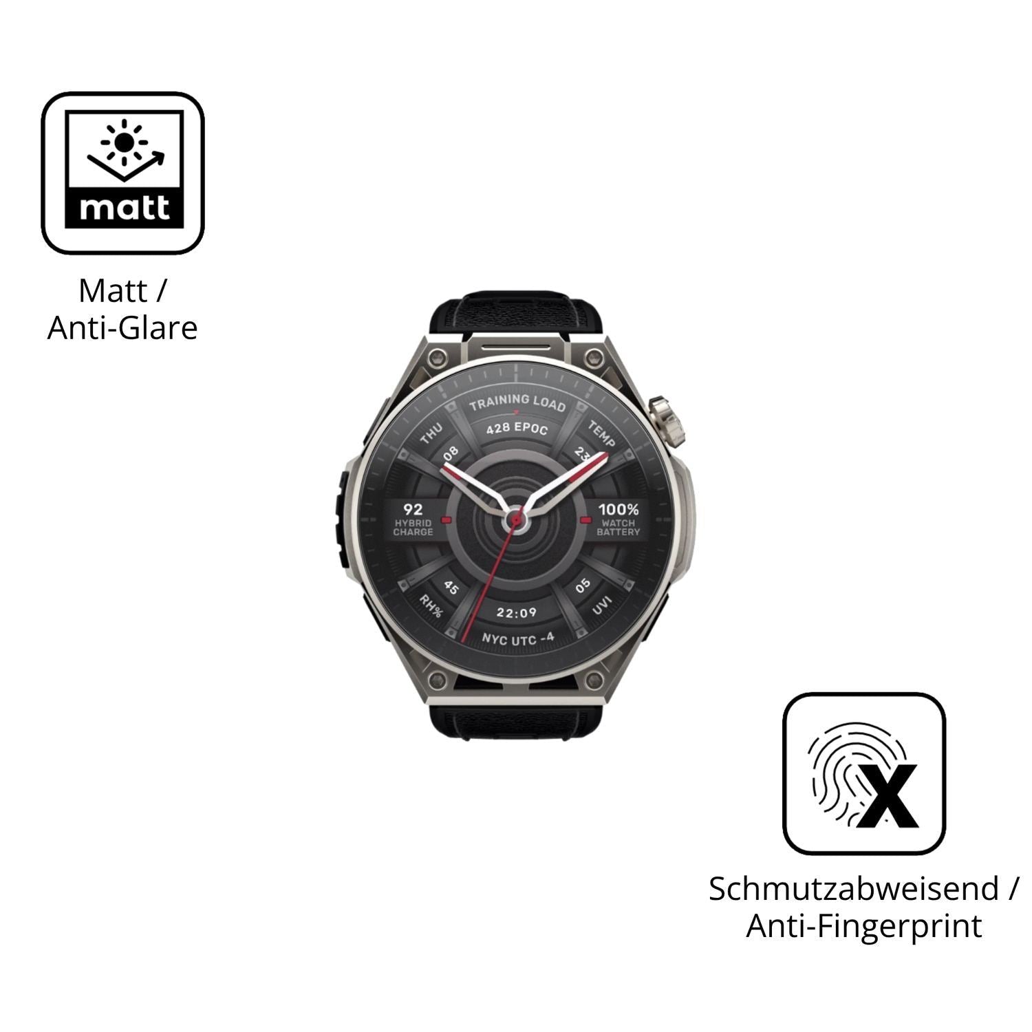 2x 9H Schutzfolie matt für Amazfit Balance Ultra P (5)