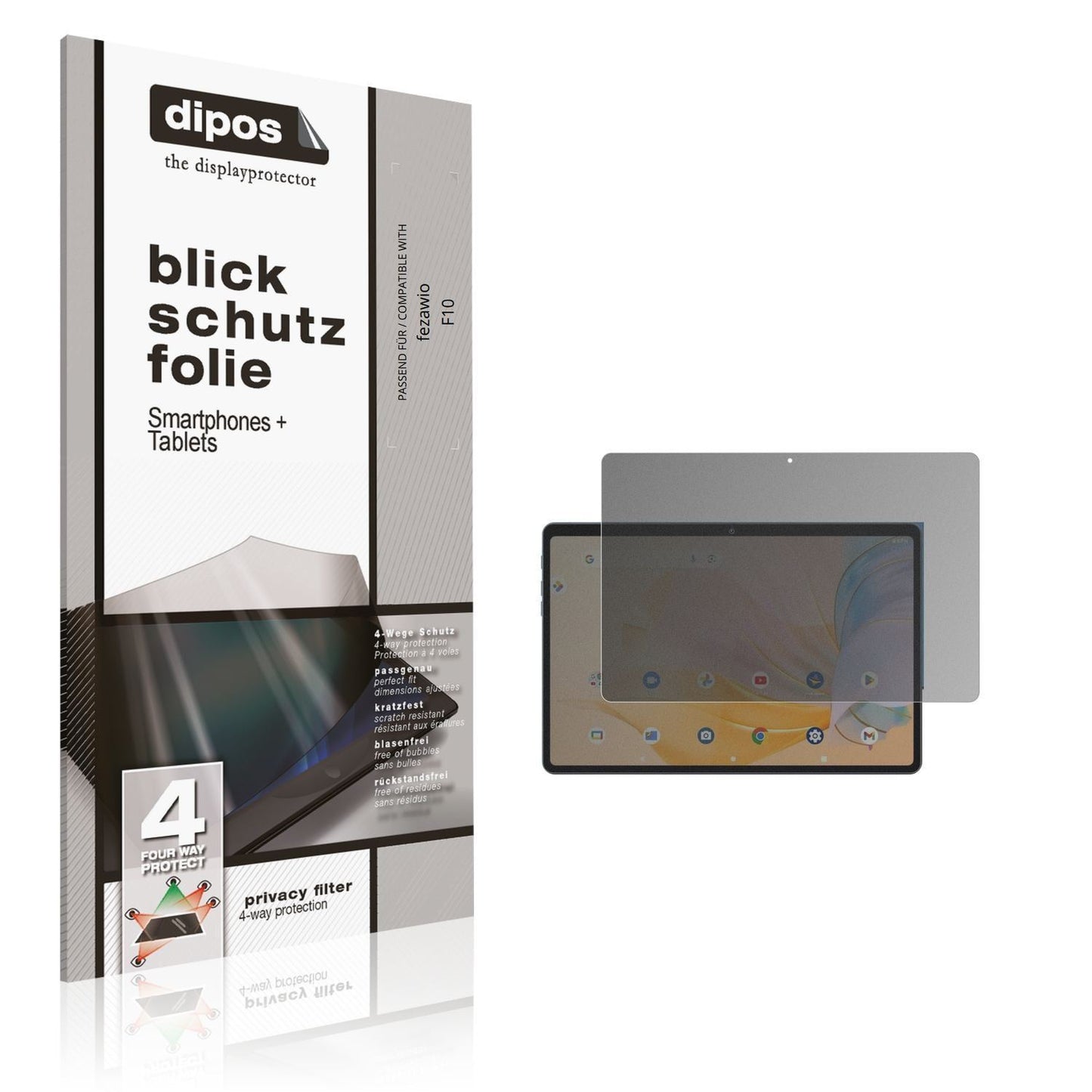 Blickschutzfolie für fezawio F10 matt Schutzfolie  (1)