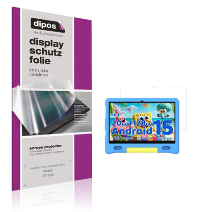 2x Schutzfolie klar für Gleeso KT1026 Display-Schu (1)