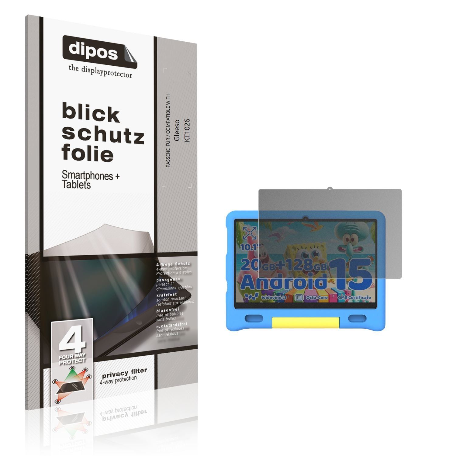 Blickschutzfolie für Gleeso KT1026 matt Schutzfoli (1)