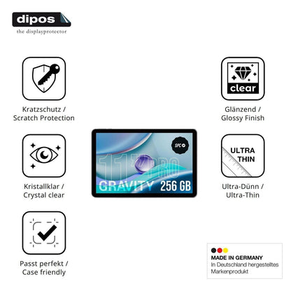 2x Schutzfolie klar für SPC GRAVITY PRO 11 Display (7)