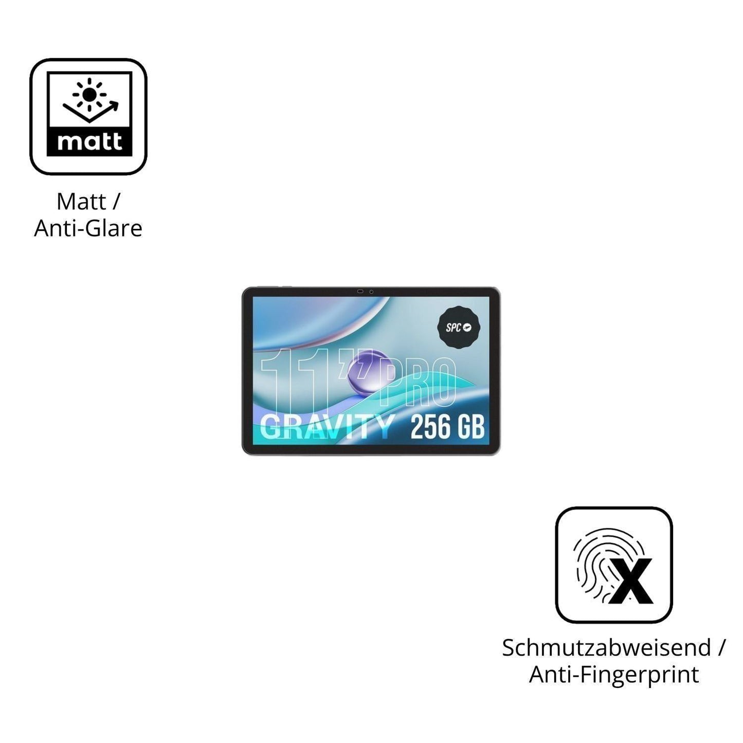 2x Schutzfolie matt für SPC GRAVITY PRO 11 Display (5)