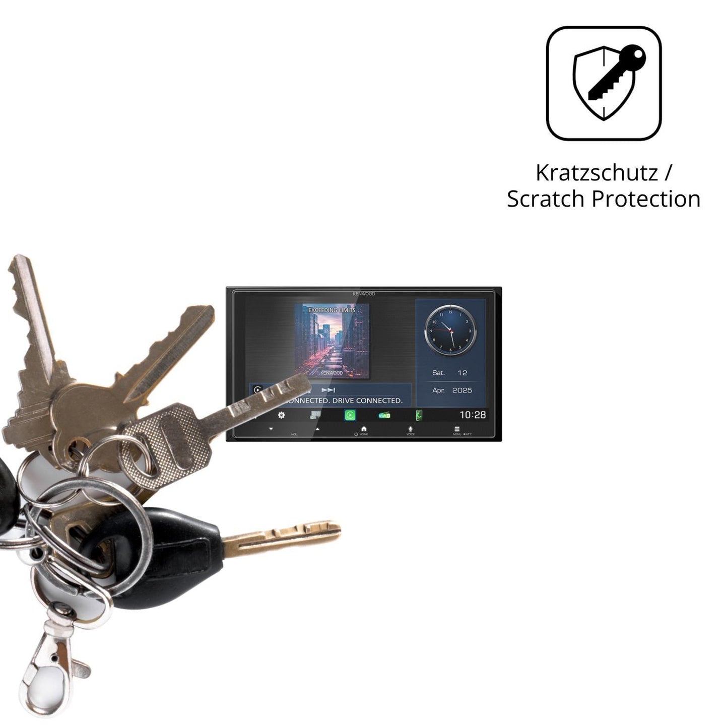 2x Schutzfolie matt für Kenwood DMX7525DABS Displa (4)