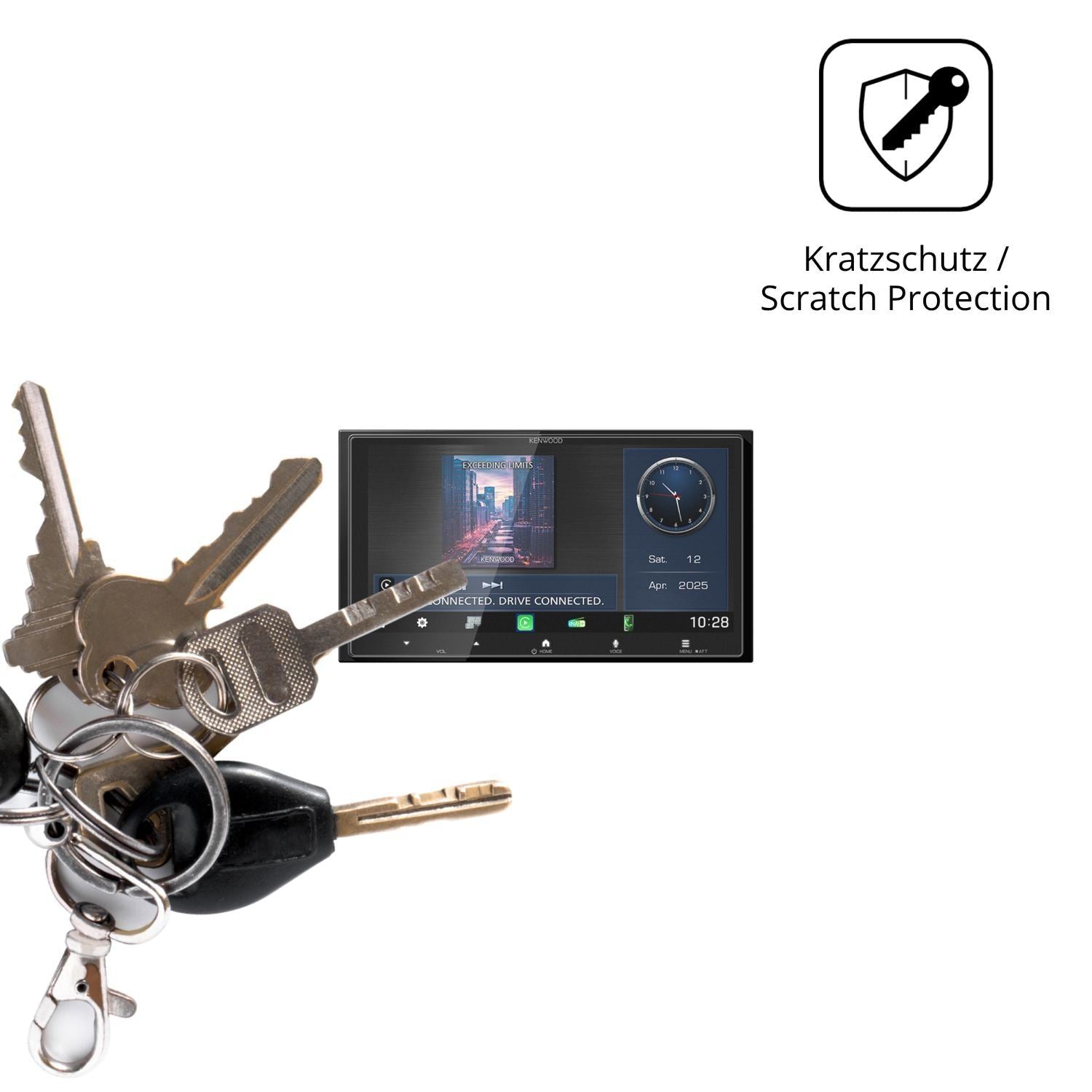 2x Schutzfolie matt für Kenwood DMX7525DABS Displa (4)