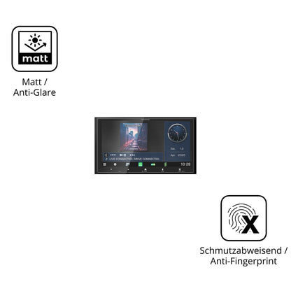 2x 9H Schutzfolie matt für Kenwood DMX7525DABS Pan (5)