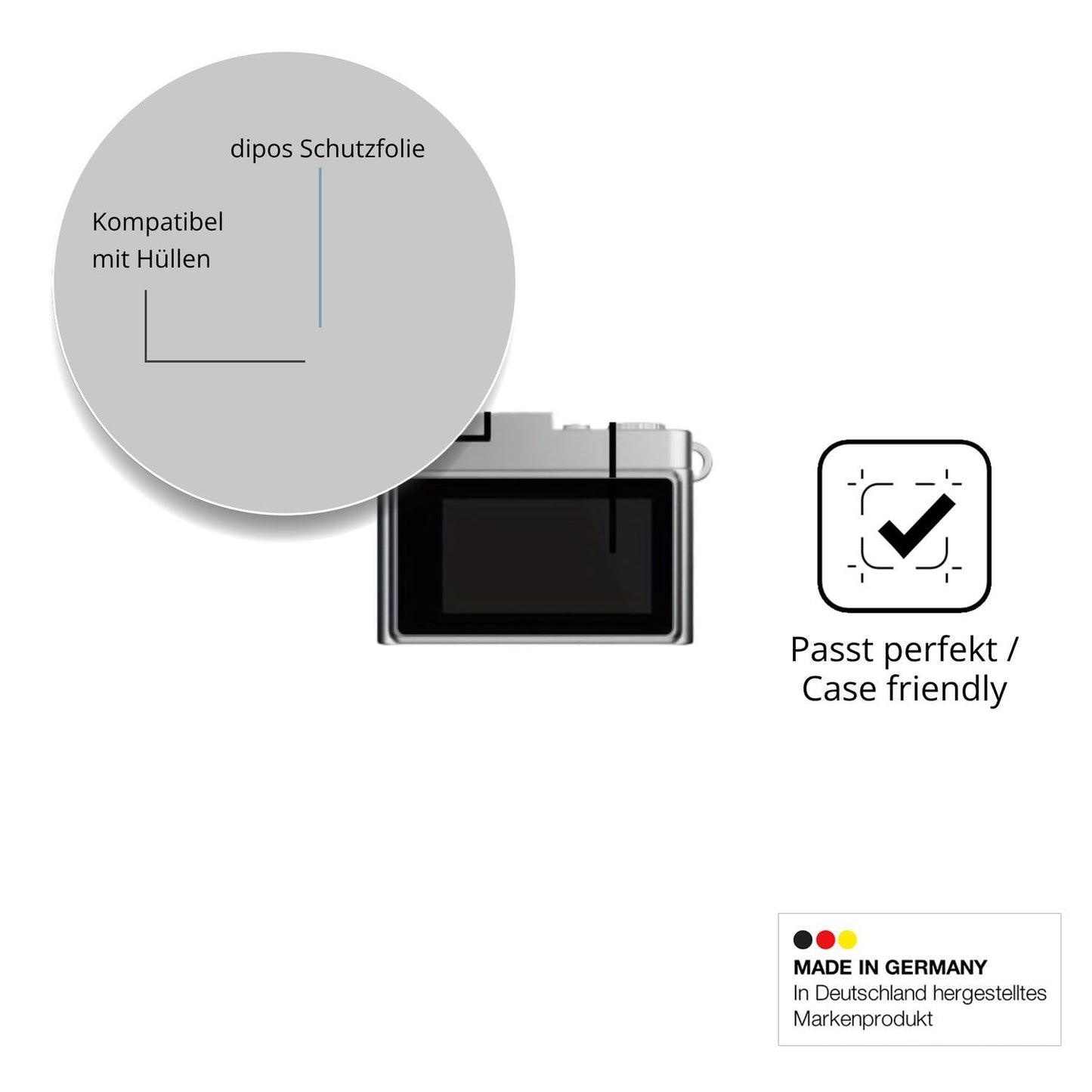 4x Schutzfolie klar für Ouitble Mini Kamera 0.96 Z (6)