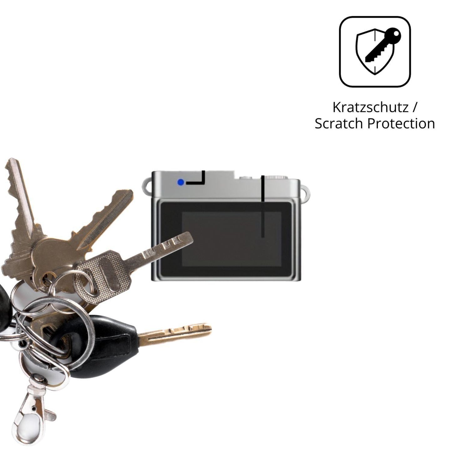 4x Schutzfolie matt für Ouitble Mini Kamera 0.96 Z (4)