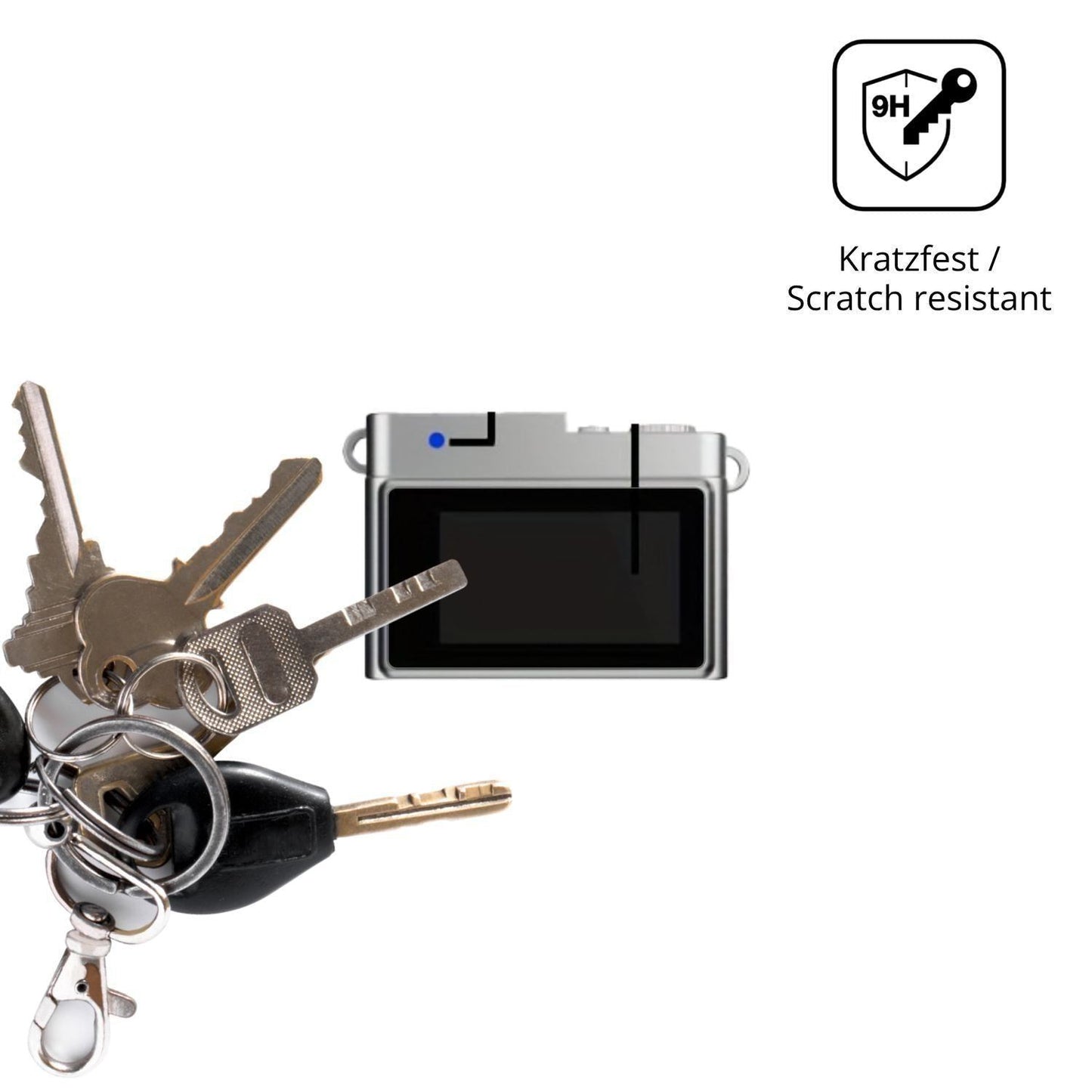 2x 9H Schutzfolie für Ouitble Mini Kamera 0.96 Zol (3)