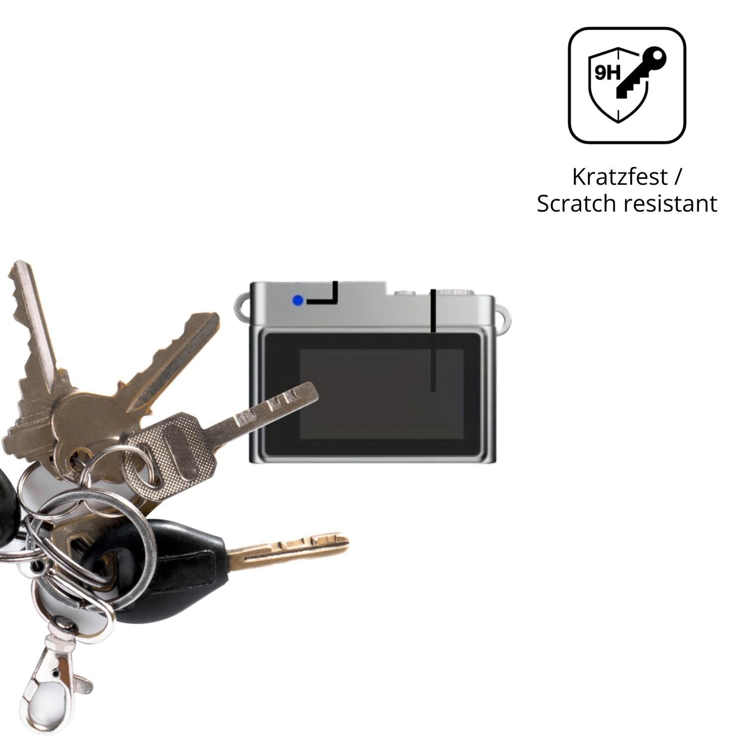2x 9H Schutzfolie matt für Ouitble Mini Kamera 0.9 (3)