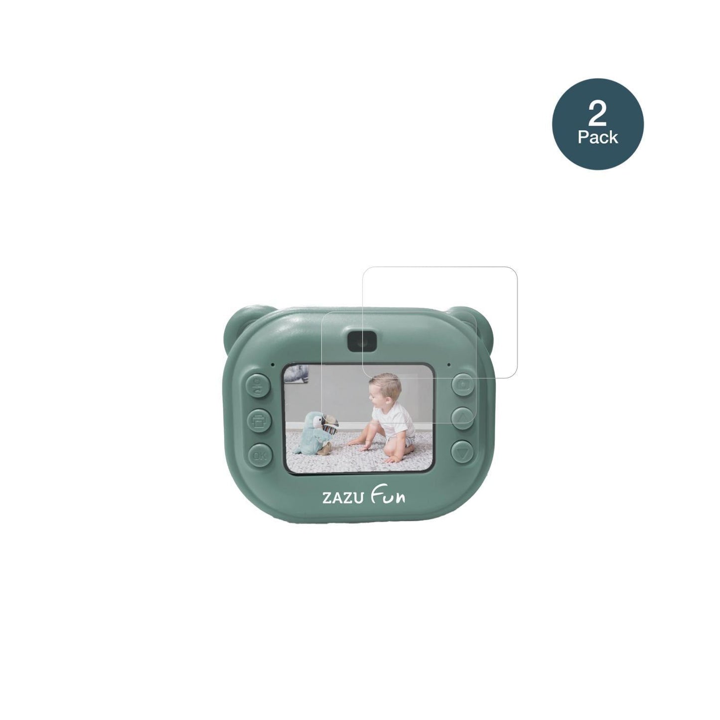 2x 9H Schutzfolie matt für ZAZU Kinder Sofortbild- (2)