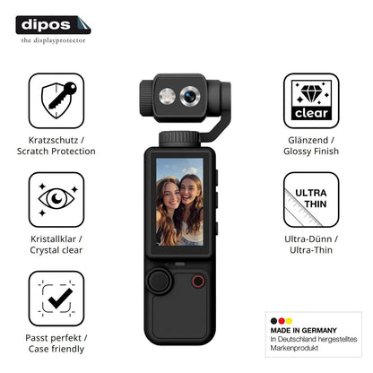 4x Schutzfolie klar für FIRE BULL Action Cam 1.9 Z (7)
