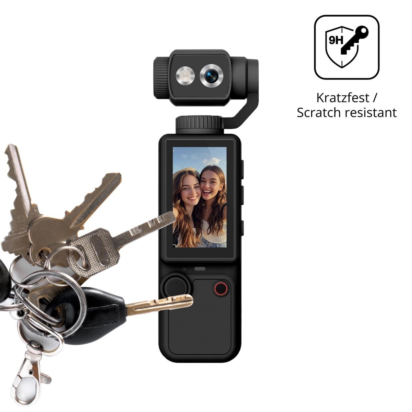 2x 9H Schutzfolie für FIRE BULL Action Cam 1.9 Zol (3)