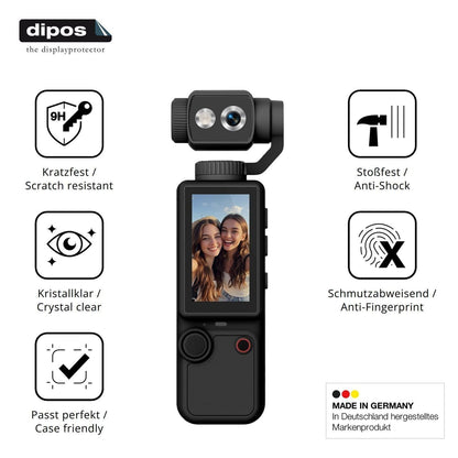 2x 9H Schutzfolie für FIRE BULL Action Cam 1.9 Zol (7)