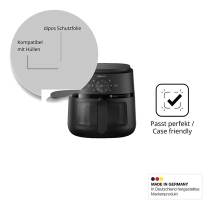 2x Schutzfolie klar für Philips Airfryer 2000 Seri (6)