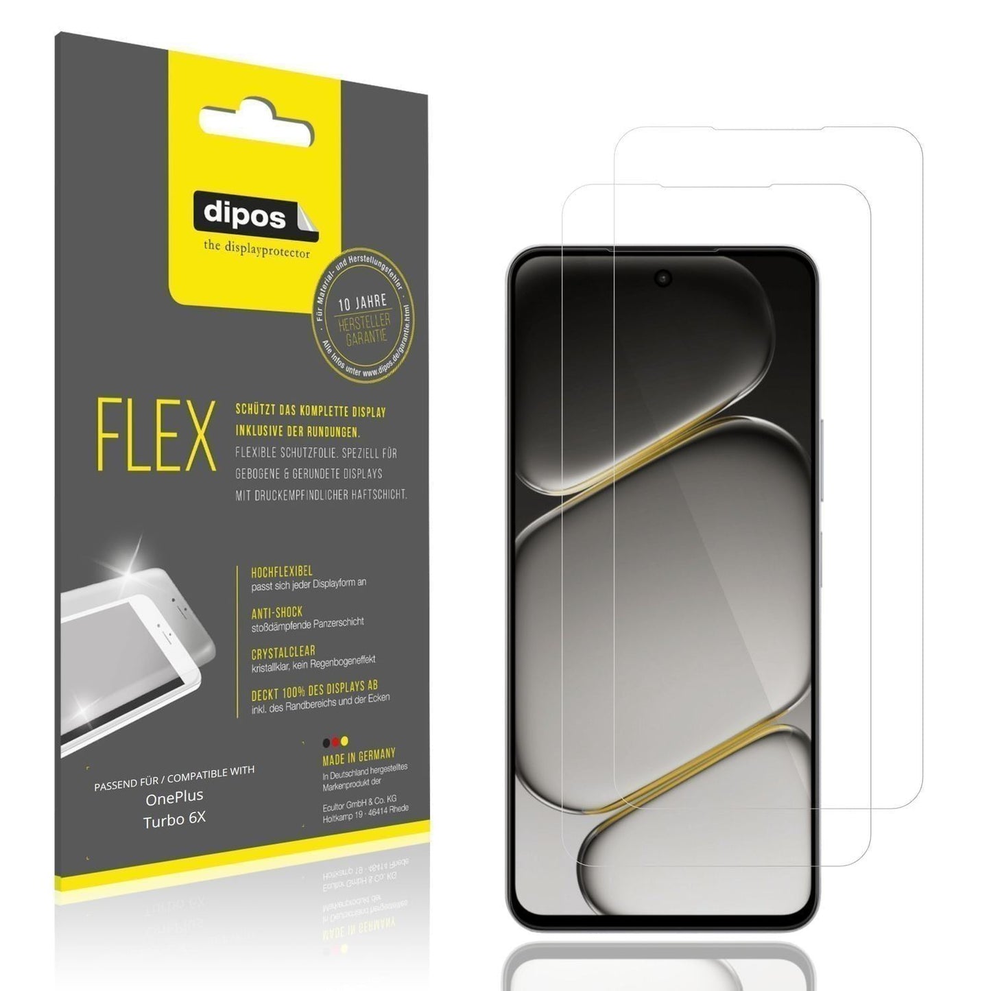 2x 3D Full Cover Schutzfolie für OnePlus Turbo 6X (1)