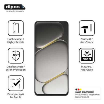 2x Full Cover Schutzfolie matt für OnePlus Turbo 6 (7)