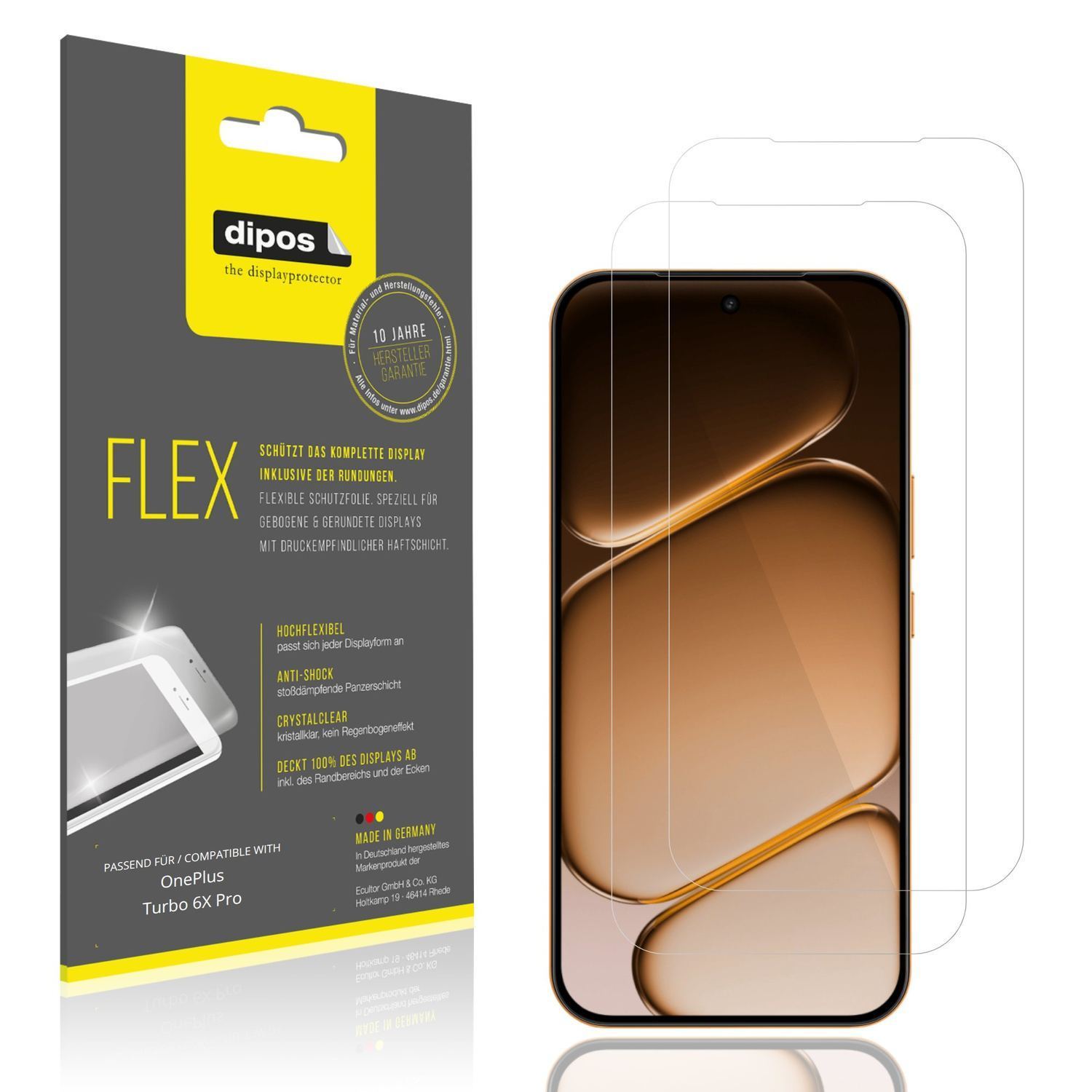 2x 3D Full Cover Schutzfolie für OnePlus Turbo 6X  (1)