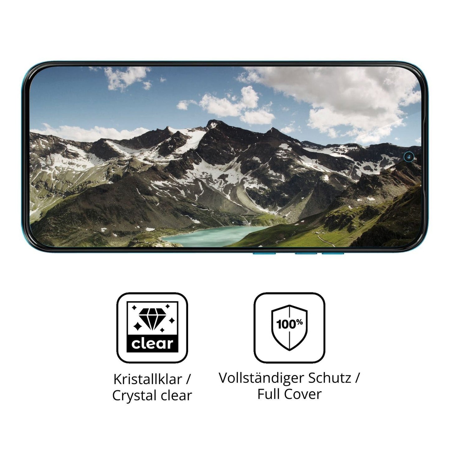 2x 3D Full Cover Schutzfolie für Motorola Moto G M (5)