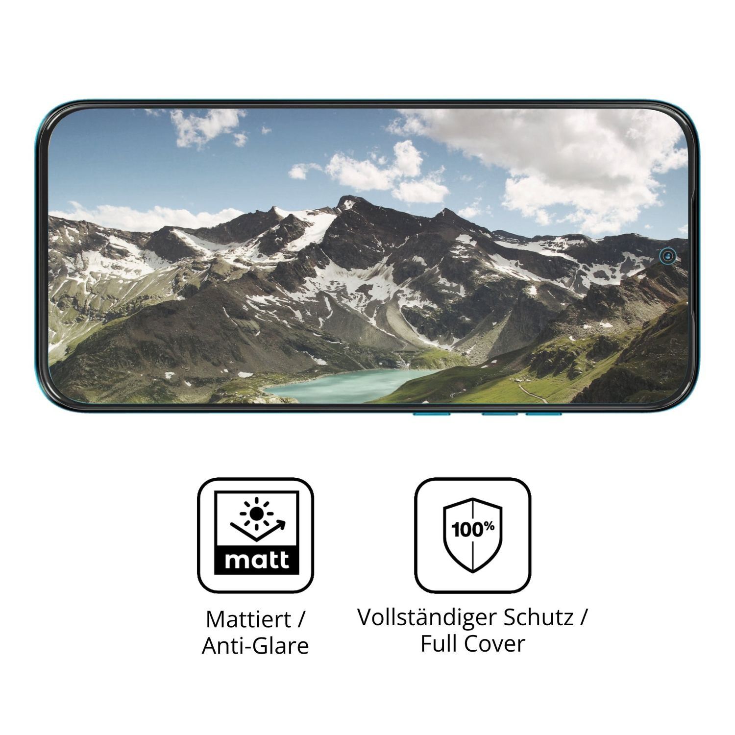 2x Full Cover Schutzfolie matt für Motorola Moto G (5)