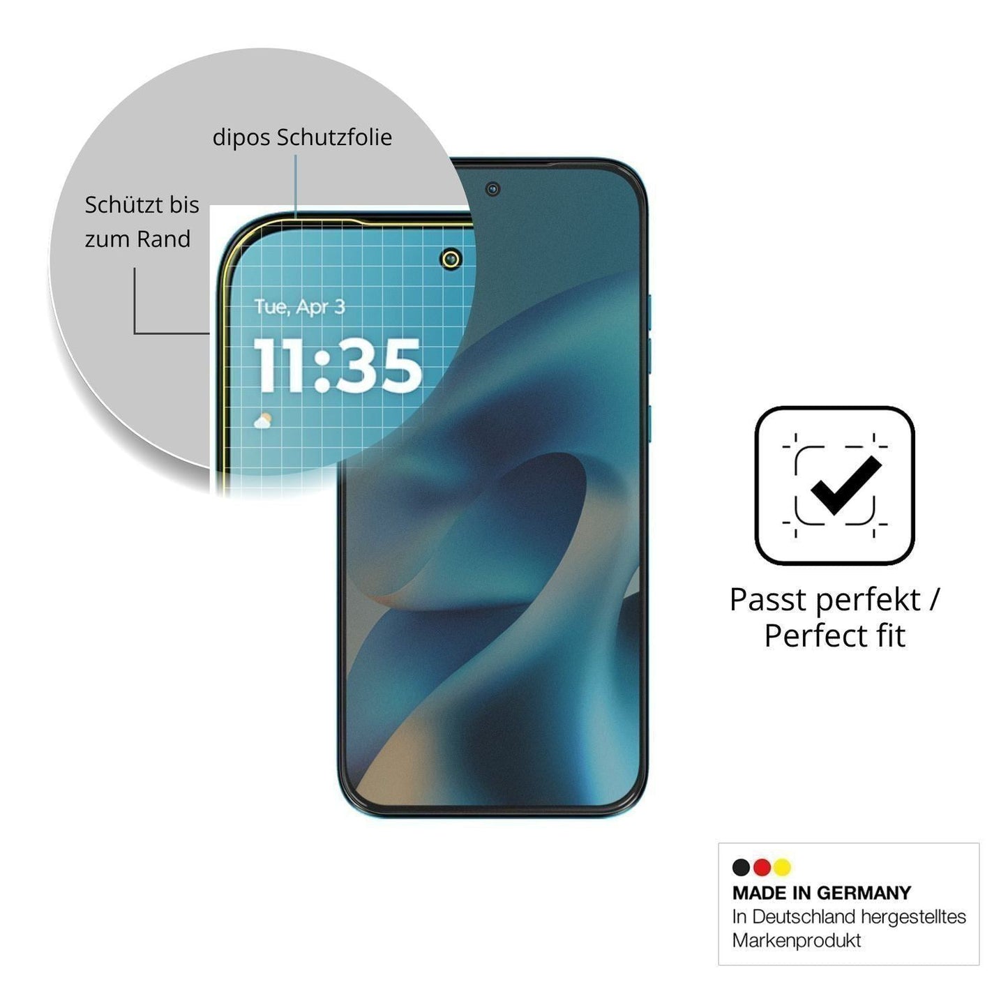 Full Cover Privacy Blickschutzfolie für Motorola M (4)