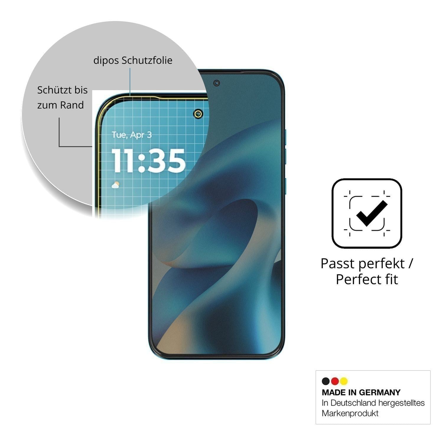 Full Cover Privacy Blickschutzfolie für Motorola M (4)