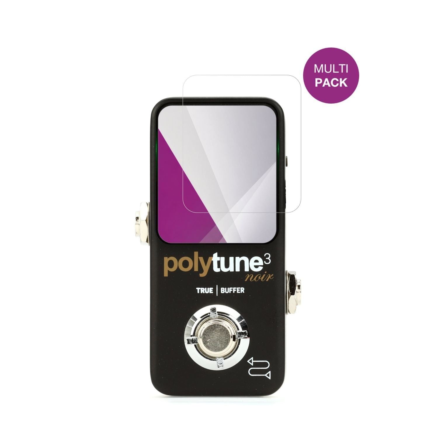 4x Schutzfolie klar für TC Electronic POLYTUNE 3 N (2)