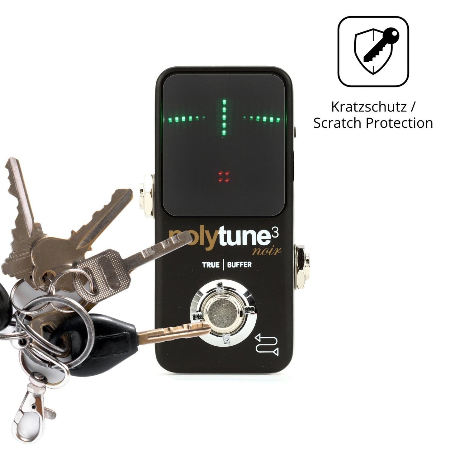 4x Schutzfolie matt für TC Electronic POLYTUNE 3 N (4)