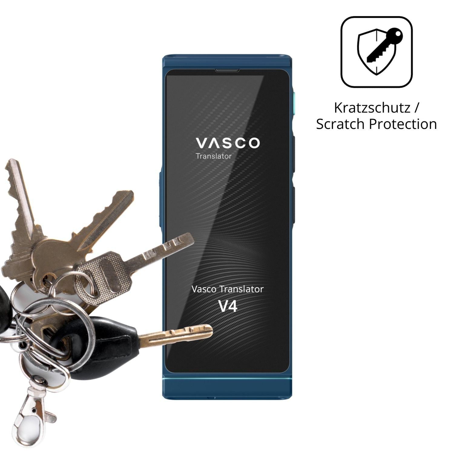 4x Schutzfolie matt für Vasco Translator V4 Displa (4)