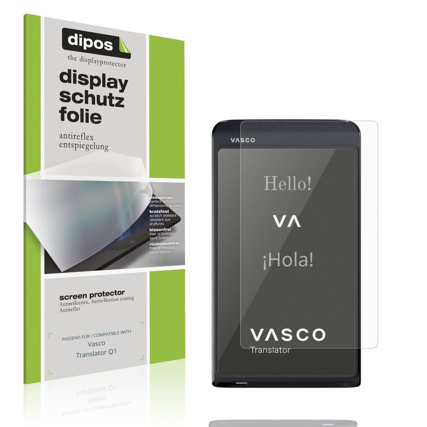 4x Schutzfolie matt für Vasco Translator Q1 Displa (1)
