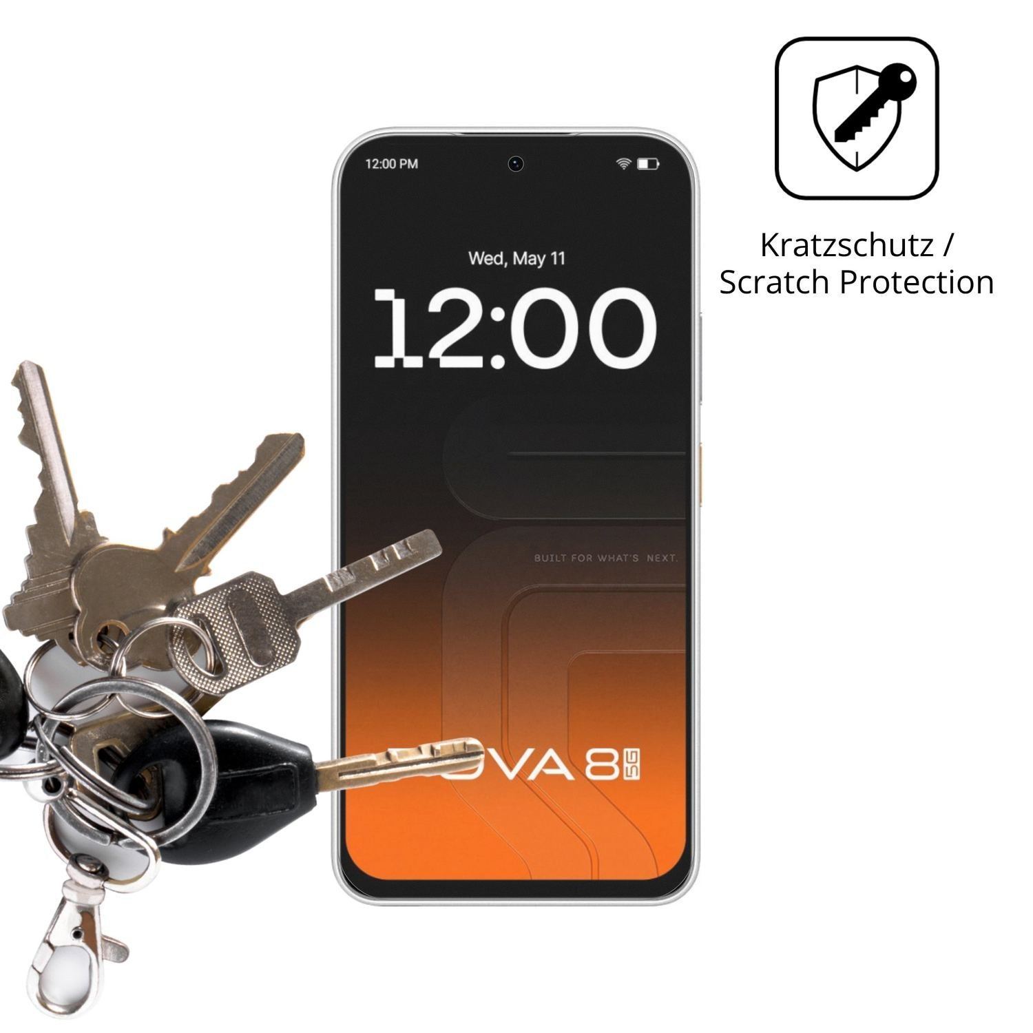 4x Schutzfolie matt für Tecno Pova 8 5G Display-Sc (4)