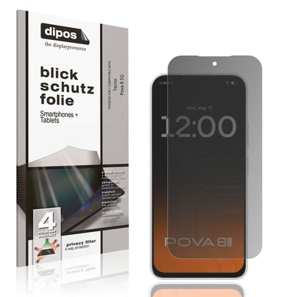 Blickschutzfolie für Tecno Pova 8 5G matt Schutzfo (1)