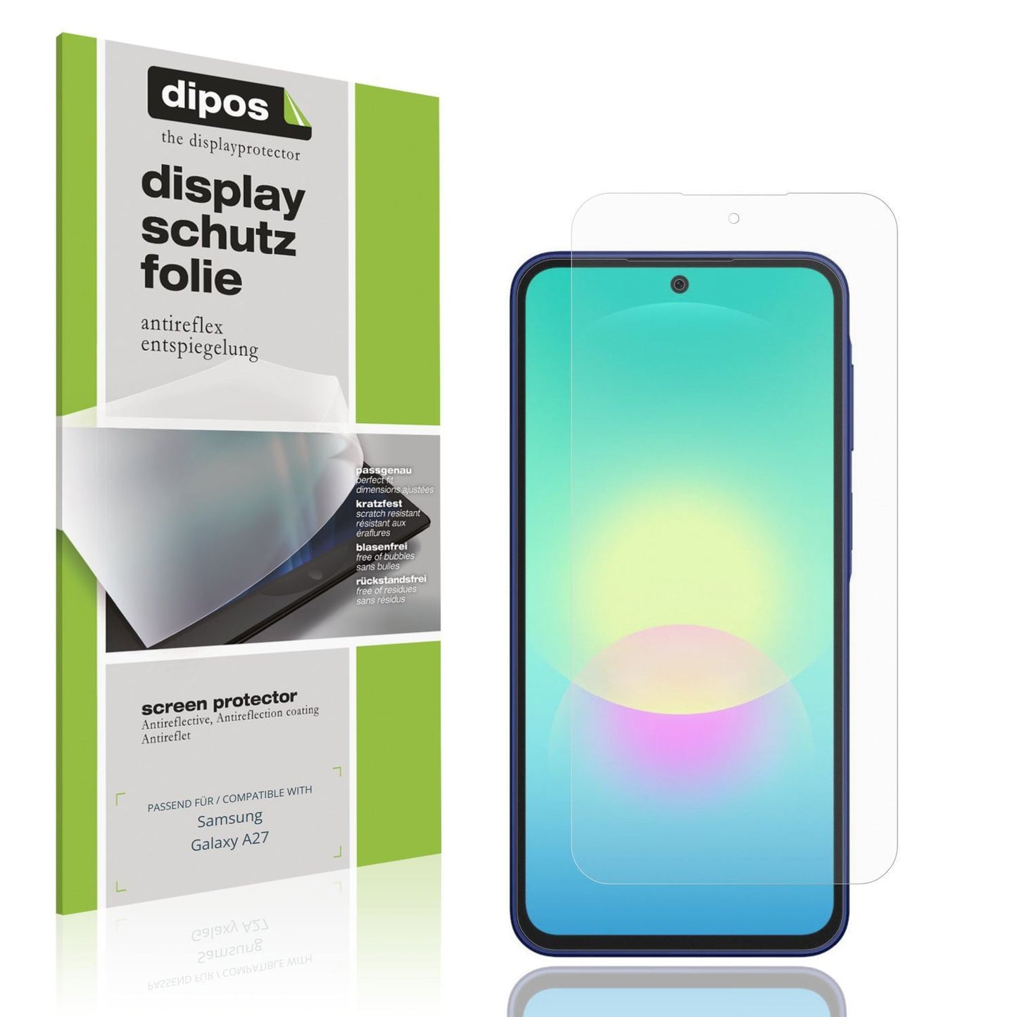 4x Schutzfolie matt für Samsung Galaxy A27 Display (1)