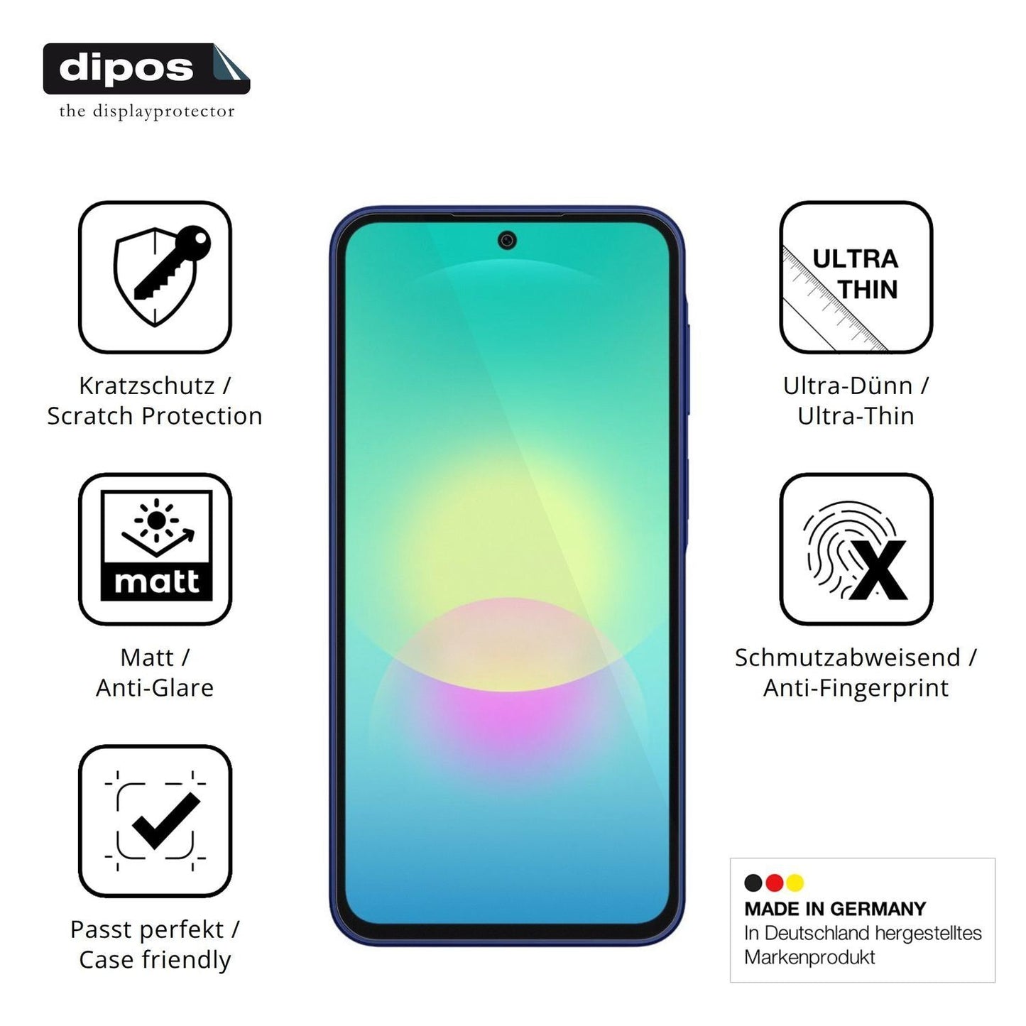4x Schutzfolie matt für Samsung Galaxy A27 Display (7)