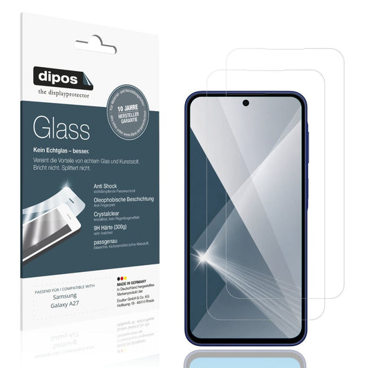 2x 9H Schutzfolie für Samsung Galaxy A27 Panzerfol (1)