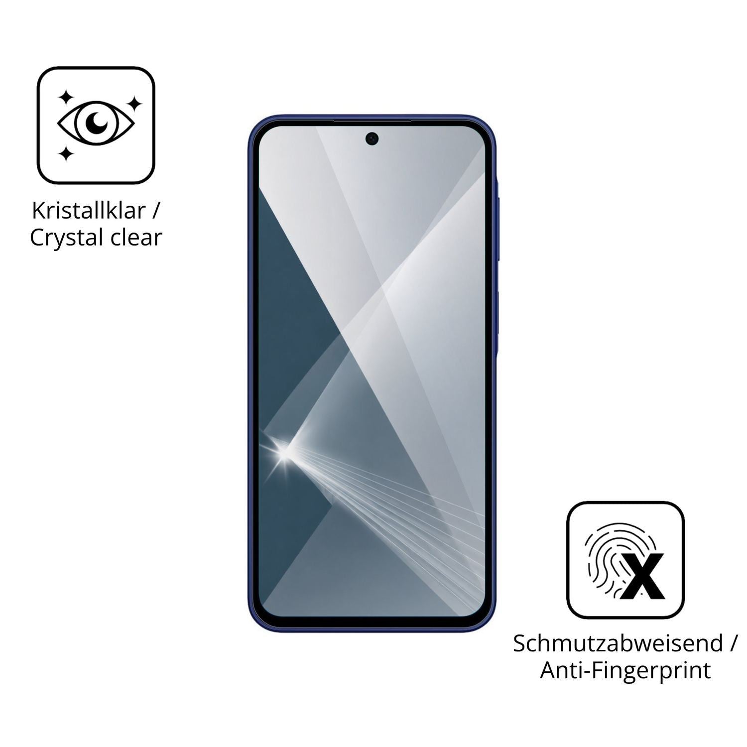 2x 9H Schutzfolie für Samsung Galaxy A27 Panzerfol (5)