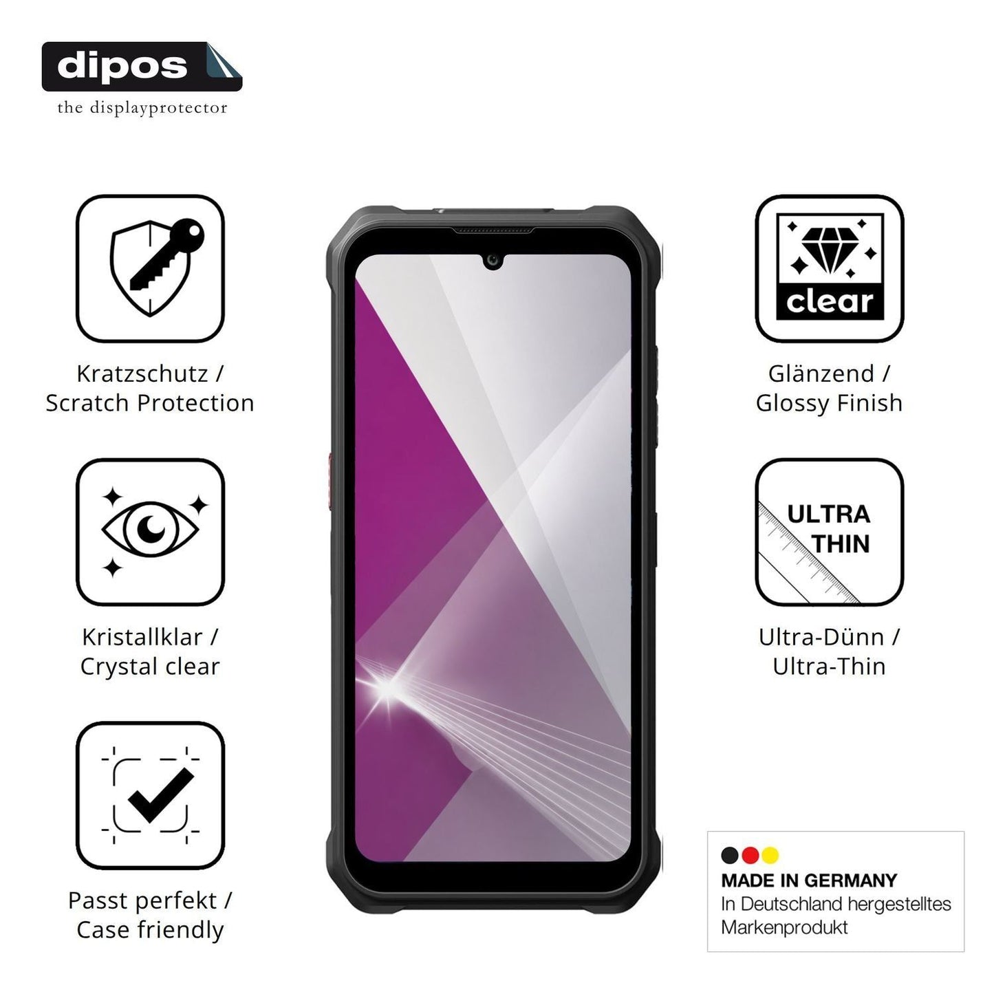 4x Schutzfolie klar für FOSSiBOT F110Pro Display-S (7)