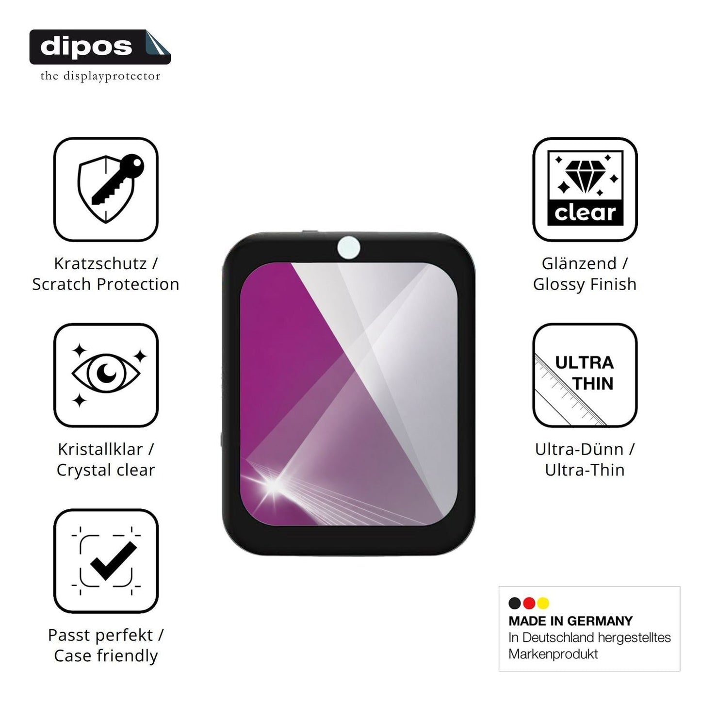 6x Schutzfolie klar für One2Track Connect You Disp (7)