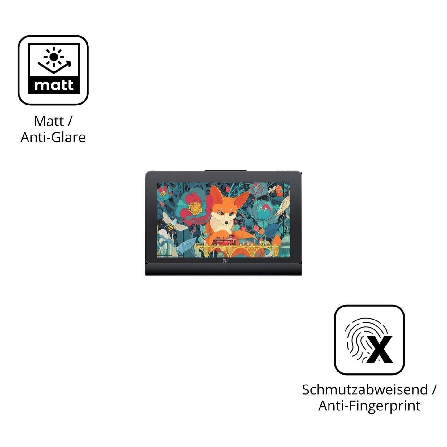 2x Schutzfolie matt für XP-Pen Artist Ultra 16 Dis (5)